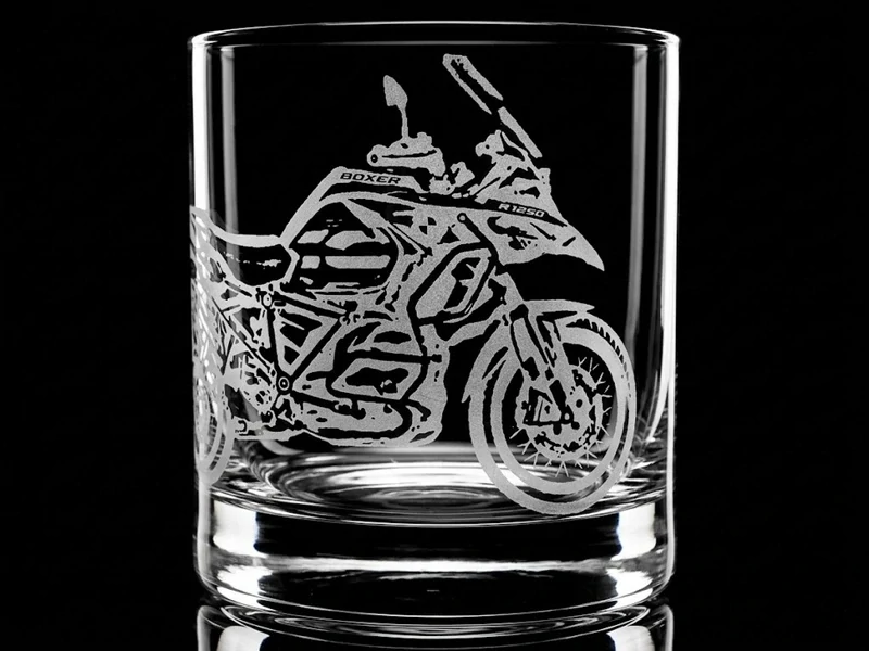Sklenice na whisky 1ks / motorka BMW