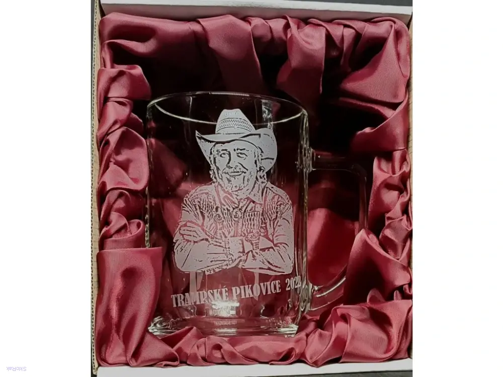Sklenice na pivo s portrétem / Tomáš Linka