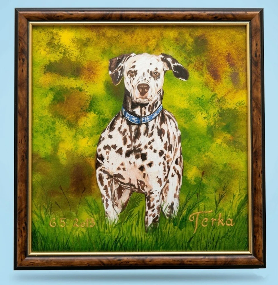 Malovaná skleněná deska DALMATIN