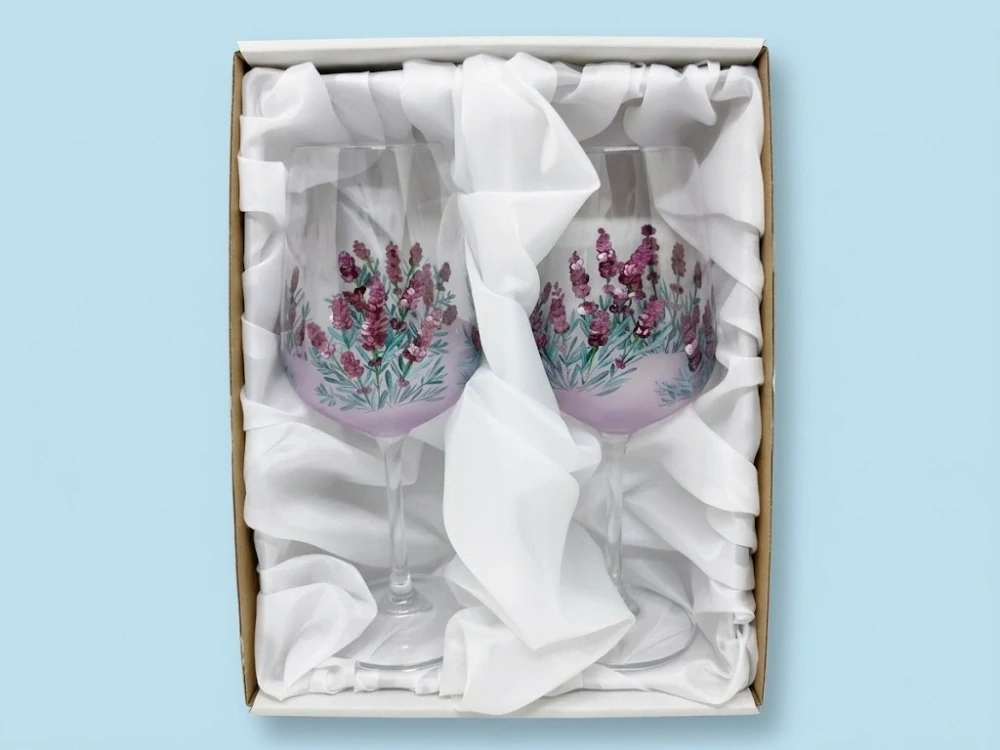 Sklenice na víno LEVANDULE