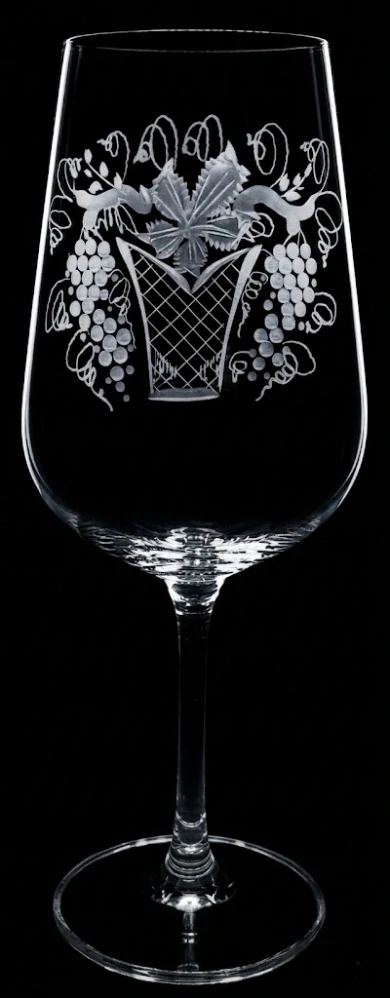 Přátelské sklenice na víno / KOŠÍČEK S VÍNEM