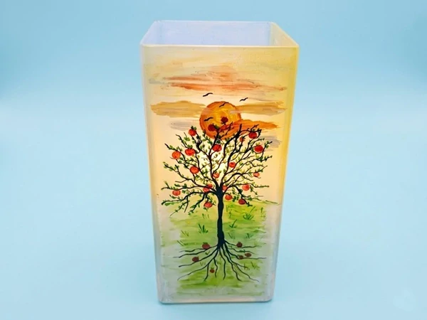 Skleněná lampa 4 ROČNÍ OBDOBÍ