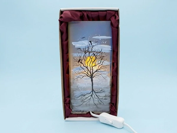 Skleněná lampa 4 ROČNÍ OBDOBÍ