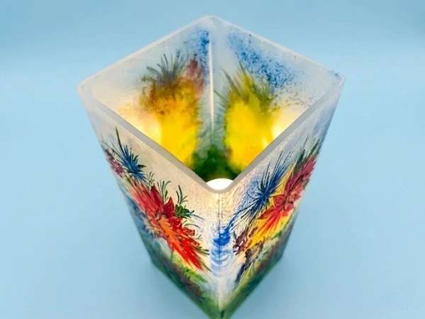 Skleněná lampa MOTÝLÍ