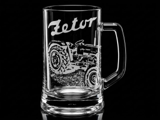 Sklenice na pivo s uchem / ZETOR 3011