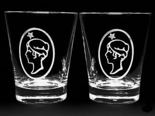 Sklenice panáky s logem POLDINKA