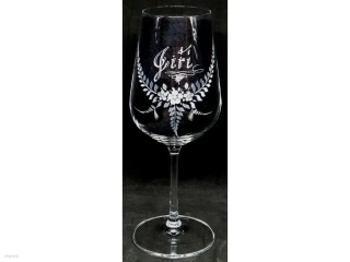 Sklenice na víno / RYTÉ JMÉNO A RYTINA